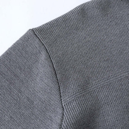 Pull décontracté à col zippé mi-hauteur en ribbed