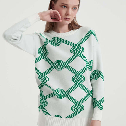 ONeck Knit Sweater – Soft Loose Fit