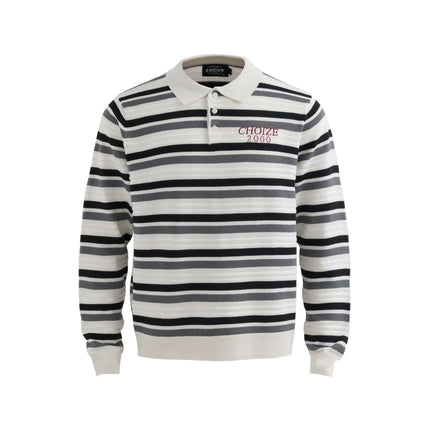 Pull en tricot à lettres en blocs de couleurs - Coupe ample