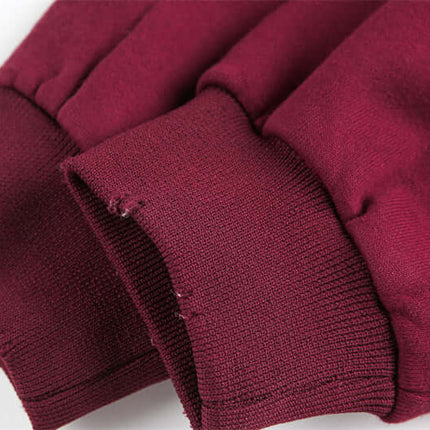 Half-Zip Printed Hoodie – Loose Fit cuffs detail showing the fabric texture and color.