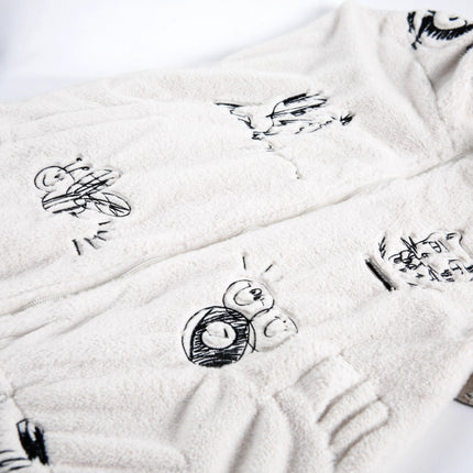 Abrigo de Algodón de Forro de Cordero de Dibujos Animados – Corte Suelto