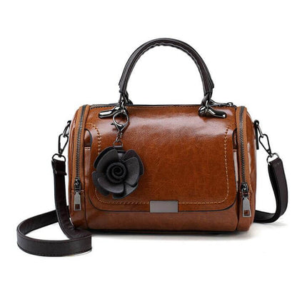 Front view of Flower Shoulder Bag - Grozavu brand streetwear