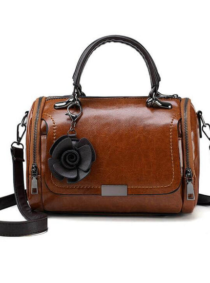 Front view of Flower Shoulder Bag - Grozavu brand streetwear