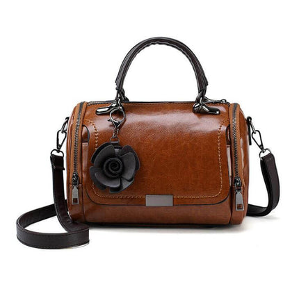 Front view of Flower Shoulder Bag - Grozavu brand streetwear