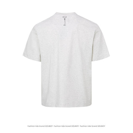 Drop Shoulder Letter Print T-Shirt – Loose Fit