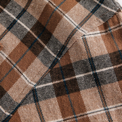 Cămașă cu glugă în carouri – Croială lejeră