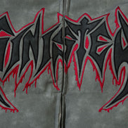 Leather Jacket Flame Embroidered Cotton Jacket For Men