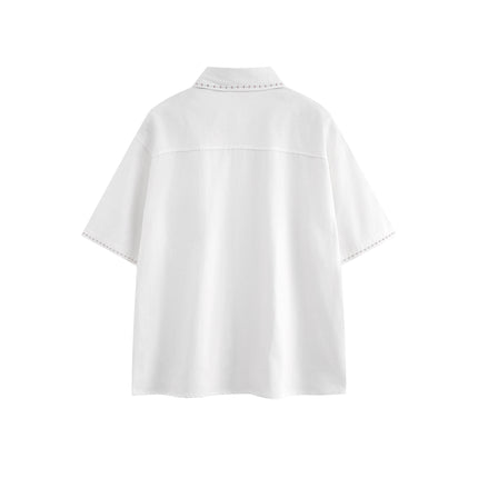 Minimally Casual Loose Short Sleeve Shirt for Men & Women