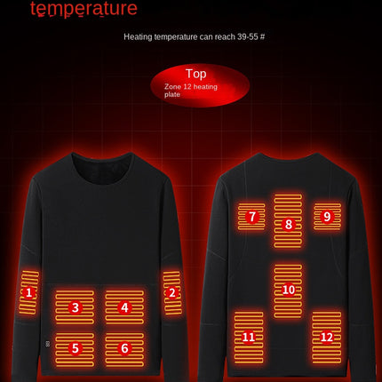 New autumn and winter intelligent heating and insulation set with dual control and 22 zone constant temperature heating for men and women