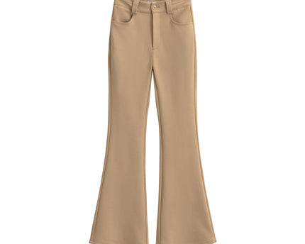High Elastic Micro Flare Casual Pants