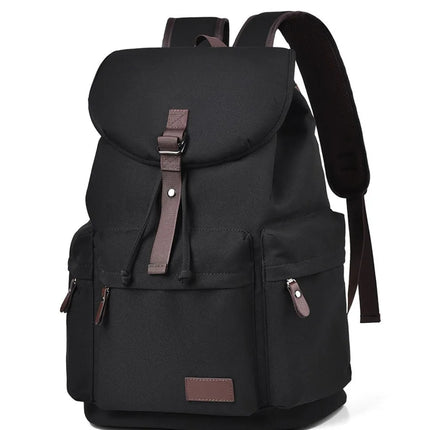 Multi Pockets Adjustable Strap Canvas Backpack Bag
