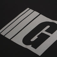 Camisa de Manga Larga con Cuello en V Deportiva Impermeable Negra Blanca