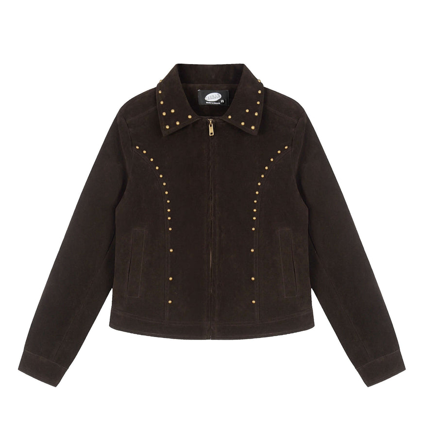 Front view of Decoration Open Front Regular Collar - Grozavu brand streetwear