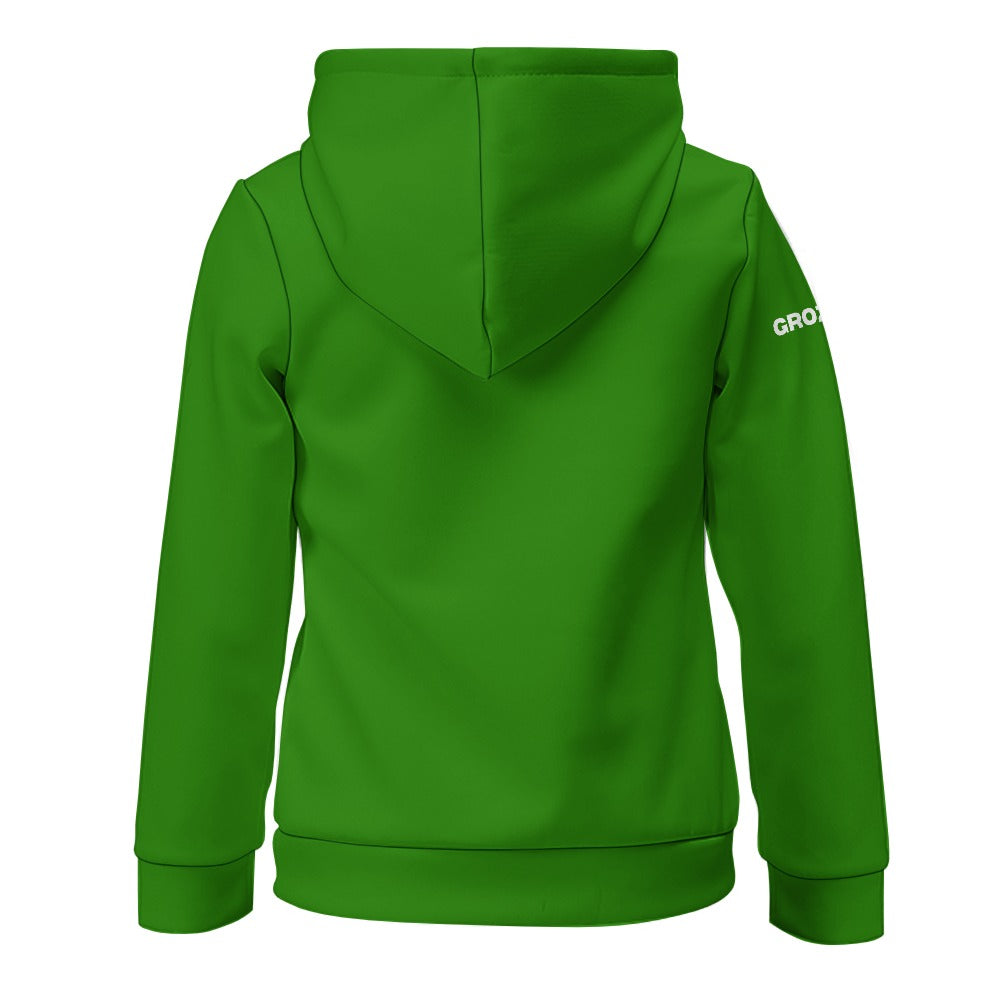 Jungen grüner Hoodie – Grozavu Bunny Logo