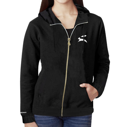 Grozavu | Felpa con zip in misto cotone