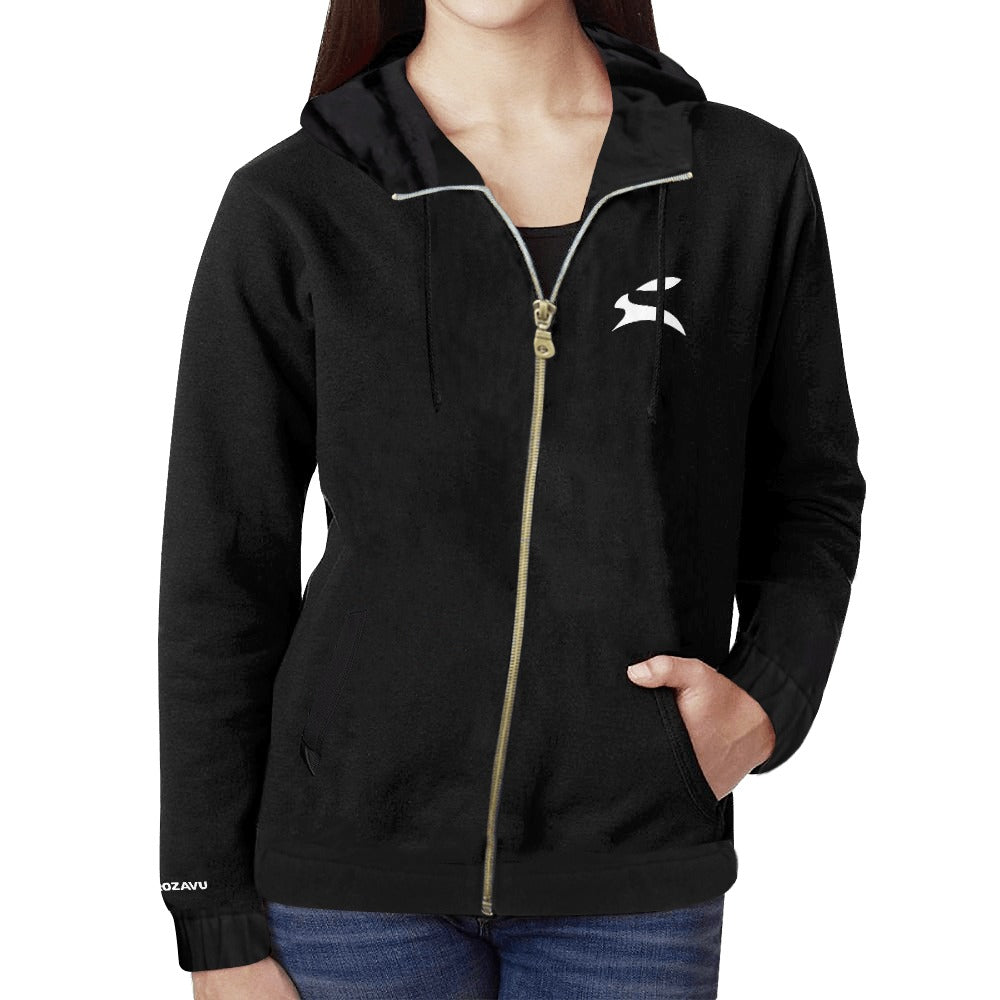 Grozavu | Felpa con zip in misto cotone