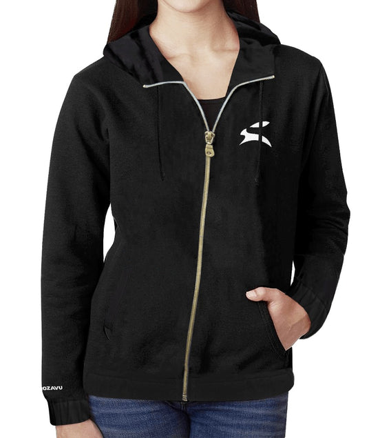 Grozavu | Felpa con zip in misto cotone