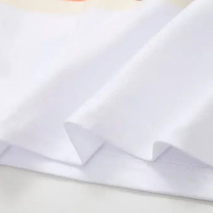 Tricou din bumbac cu imprimeu de pictură în ulei