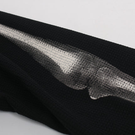 Sudadera con estampado de esqueleto oscuro – Corte holgado