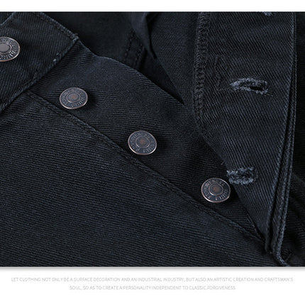 Gerade lockere Passform Denim Jeans für Männer und Frauen