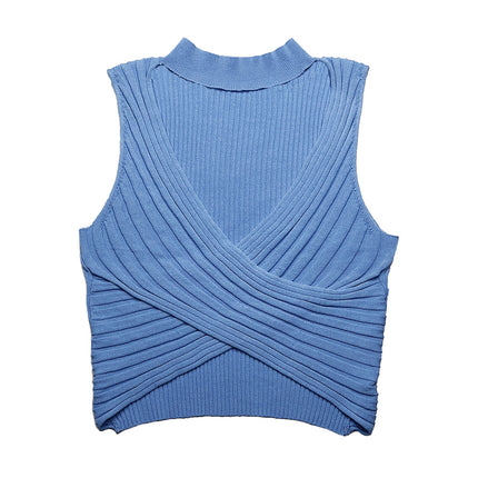 Grozavu Women's Halter Knitted Vest Top at €19.14