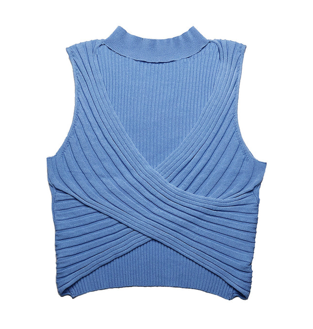 Grozavu Women's Halter Knitted Vest Top at €19.14