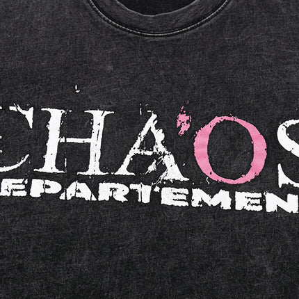 Cross Print Vintage T-Shirt – Loose Fit