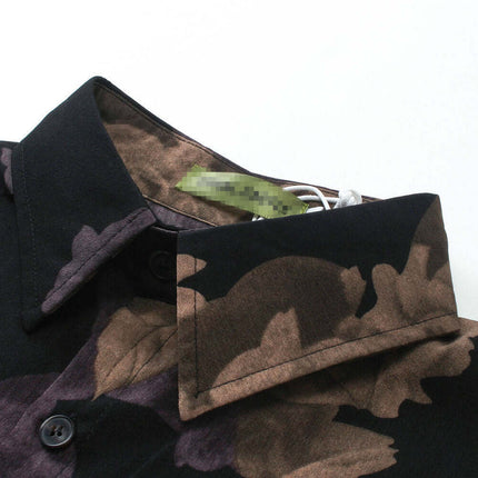 Cămașă cu Mâneci Scurte Florală – Croială Largă