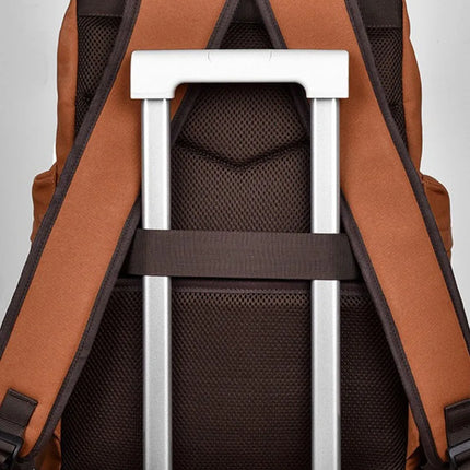 Multi Pockets Adjustable Strap Canvas Backpack Bag