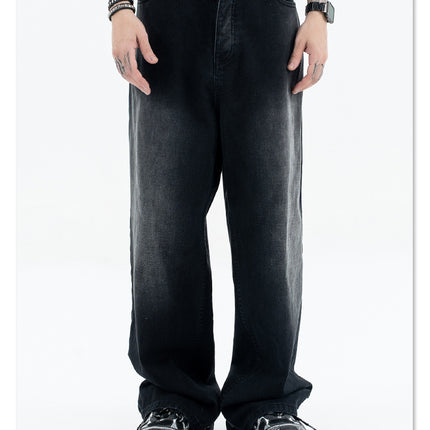 Gerade lockere Passform Denim Jeans für Männer und Frauen