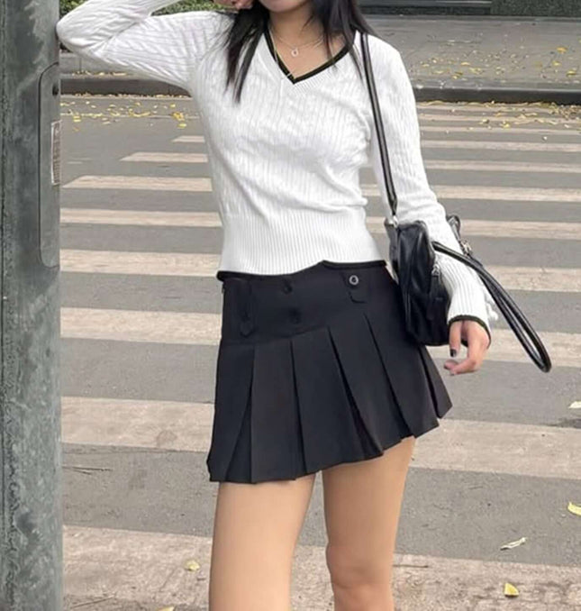 Long Sleeve VNeck Knit Top