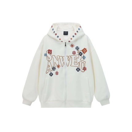 Exclusive Hoodie Letter Embroidery Oversized urban aesthetic - Image 6