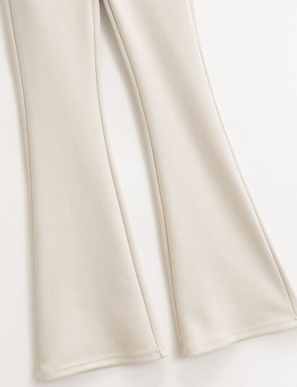 High Elastic Micro Flare Casual Pants