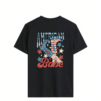 Camiseta gráfica con letra
