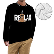 Suéter de Lema Negro – Grozavu Relax Edition