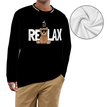 Black Slogan Sweater – Grozavu Relax Edition