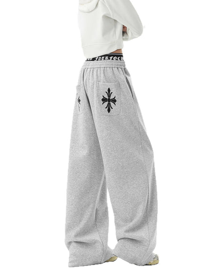 Casual Pants Men Winter Sporty Trousers Trendy Lazy Style Wide Leg Pants