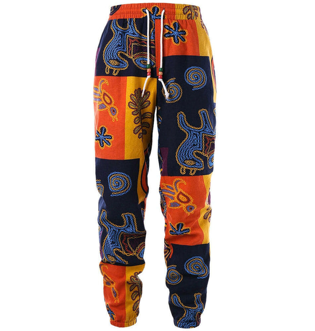 Grozavu Tribal Print Drawstring Pants: Stylish Comfort for Any Occasion at €27.99