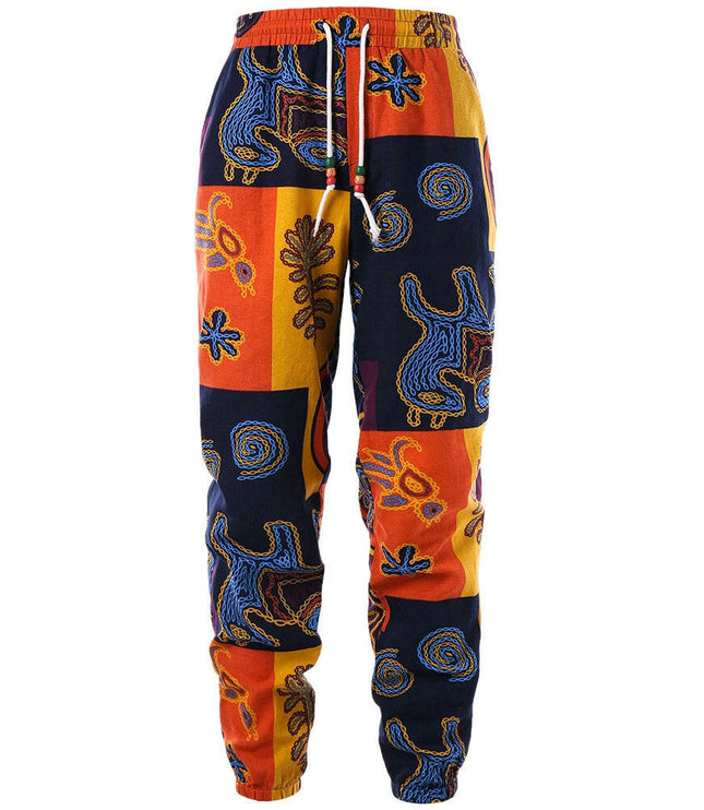 Grozavu Tribal Print Drawstring Pants: Stylish Comfort for Any Occasion