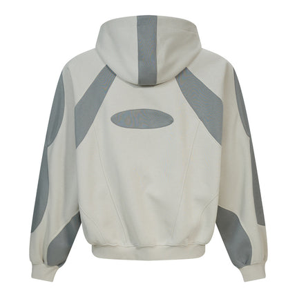 Veste à capuche colorée à blocs – Coupe ample unisexe