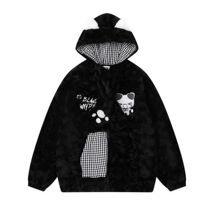 Jachetă de Iarnă din Bumbac Sherpa - Croială Largă