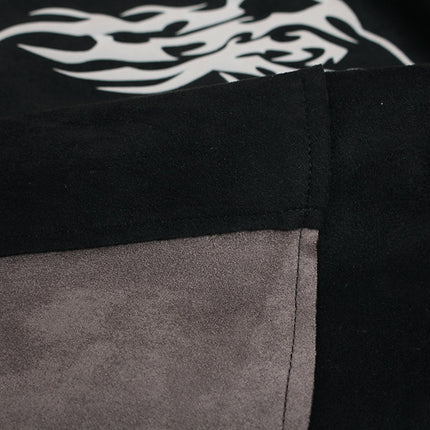 Hanorac cu guler înalt tip patchwork – Croială lejeră