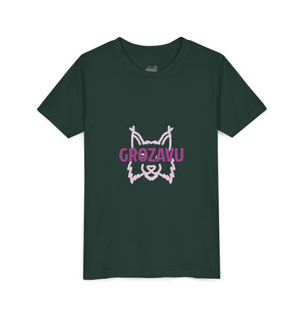 Cool Grave Graphic Youth T-Shirt - Trendy Black Tee for Kids