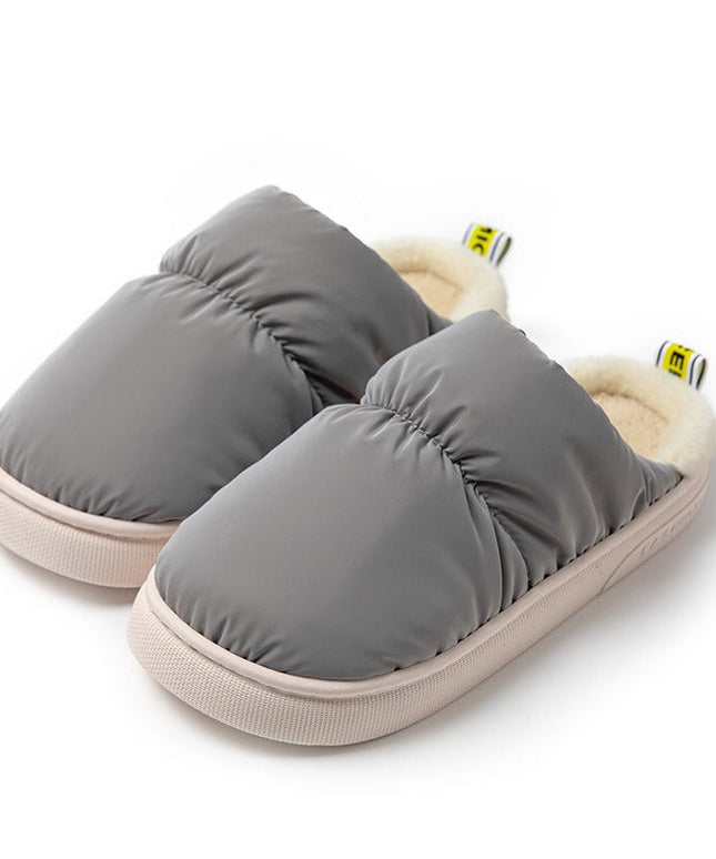 Grozavu's Winter Cotton Candy Slippers: Thick Soles for Comfort & Warmth
