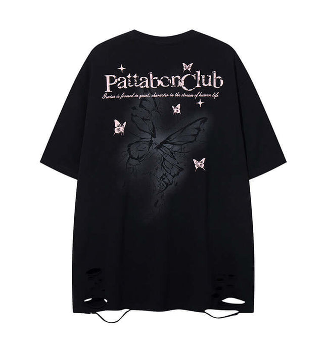 T-Shirt con Stampa Farfalla – Vestibilità Ampia