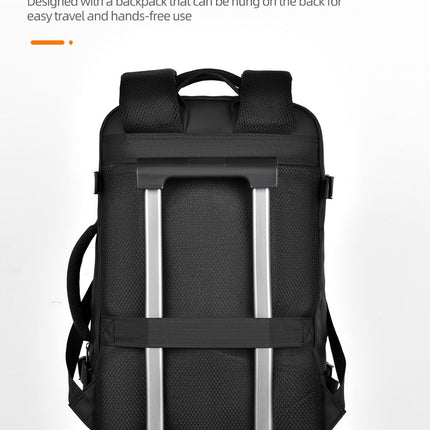 Oxford Cloth Business Travel Backpack – Black, Grey & Blue