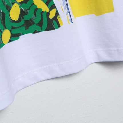 Hochwertiges Straßenmode Buntes Druck T-Shirt