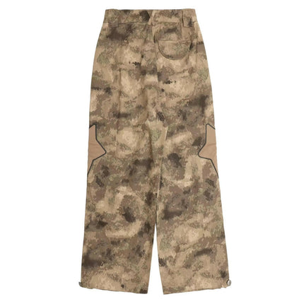 Grozavu Retro Star Patch Camouflage Pants: Trendy & Comfortable at €72.99