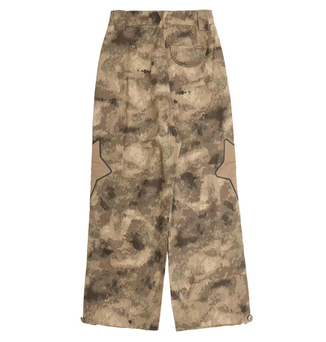 Grozavu Retro Star Patch Camouflage Pants: Trendy & Comfortable at €72.99