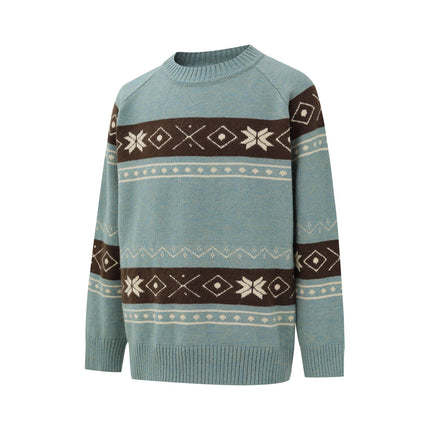 Suéter Fair Isle a Bloques de Color - Corte Suelto